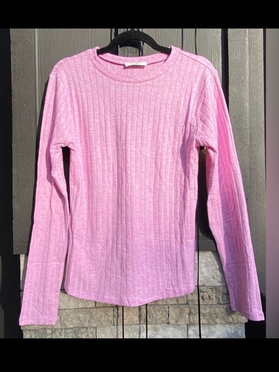Zenana Outfitters Tops - NEW Zenana Outfitters Pink Ribbed Long Sleeve Top